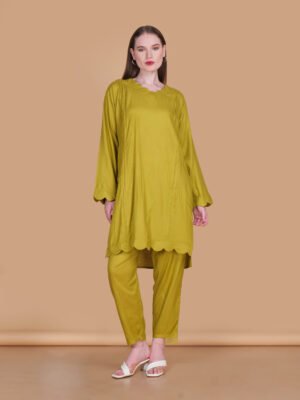 Olive Grace Scallop Co-ord Set