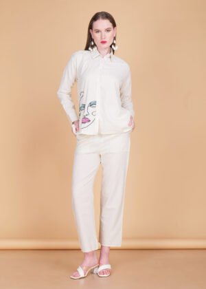 Abstract Muse Beige Co-ord Set