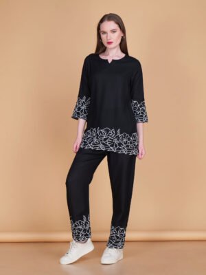 Midnight Bloom Co-ord Set