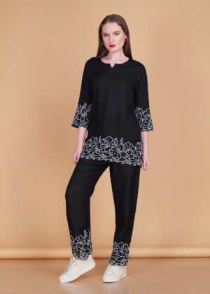 Midnight Bloom Co-ord Set