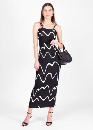 Black Tide Curve Dress